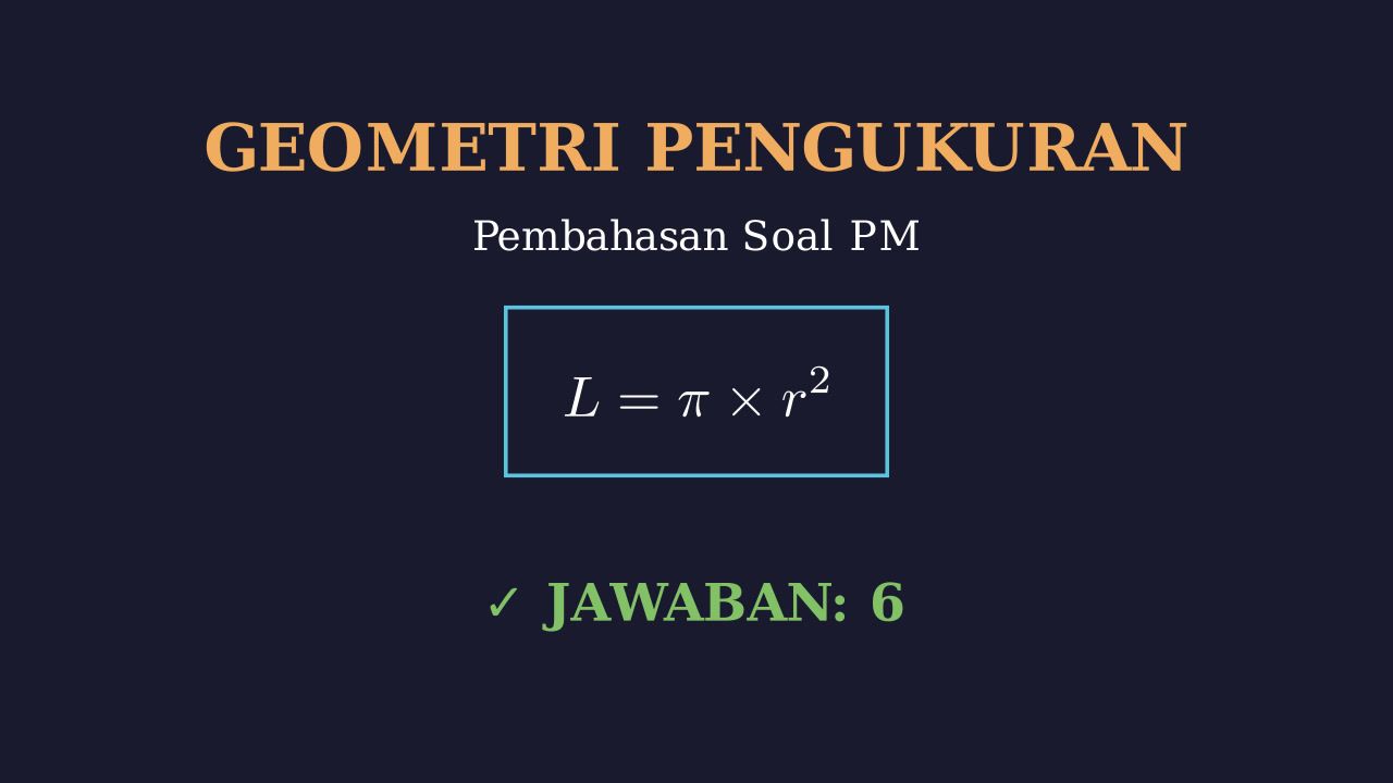 Penyelesaian Soal Nomor 6