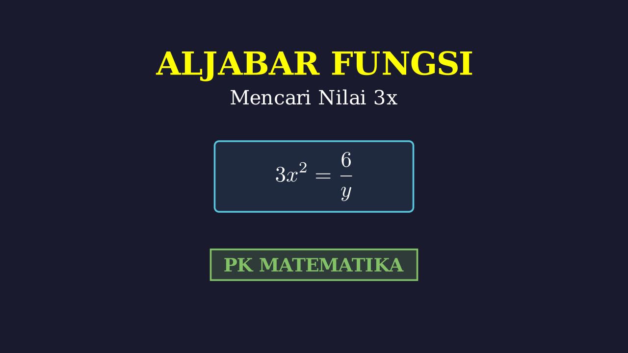 Aljabar: Mencari Nilai 3x