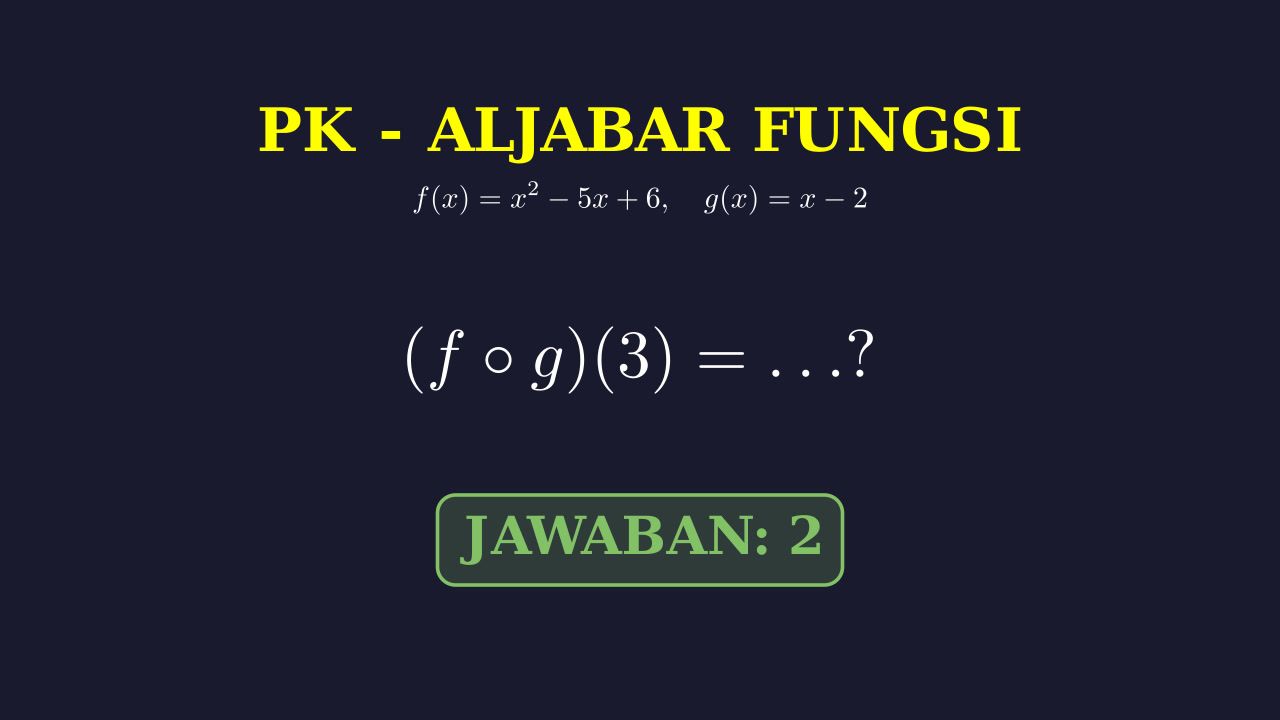 Menghitung Nilai Komposisi Fungsi
