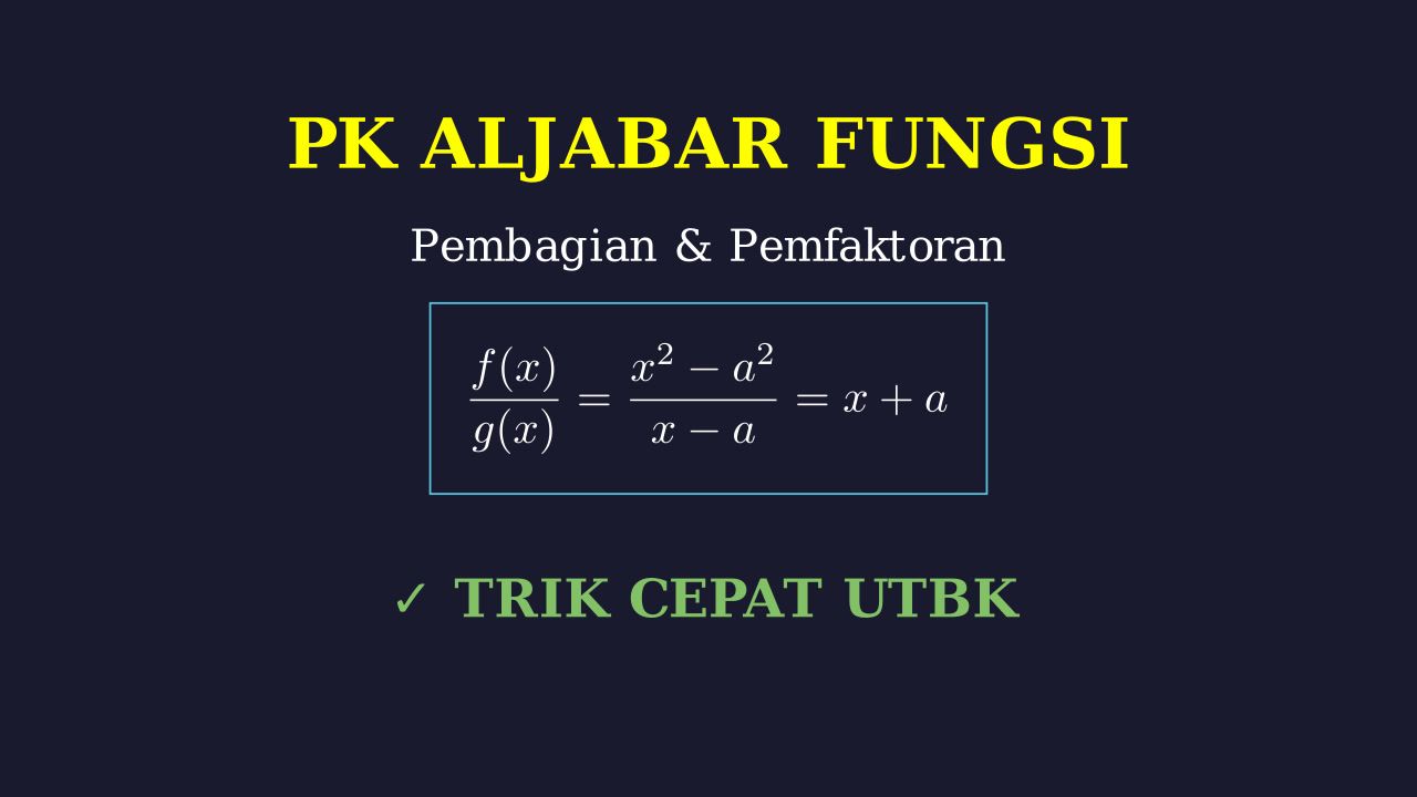 Pembagian Fungsi dan Pemfaktoran