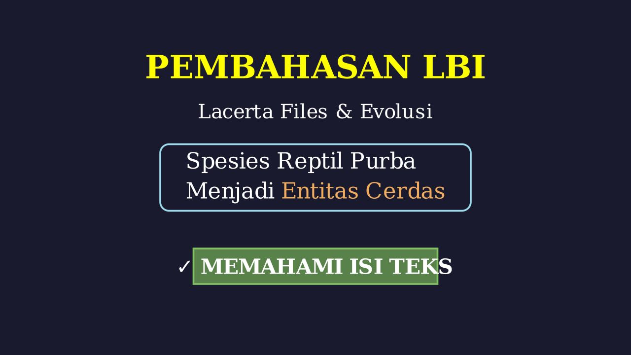 Lacerta Files: Misteri Evolusi Reptil Cerdas