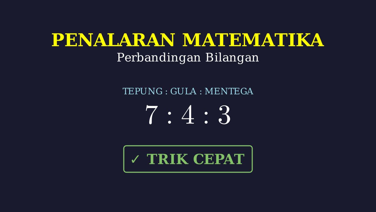 Soal Cerita: Perbandingan Campuran Bahan