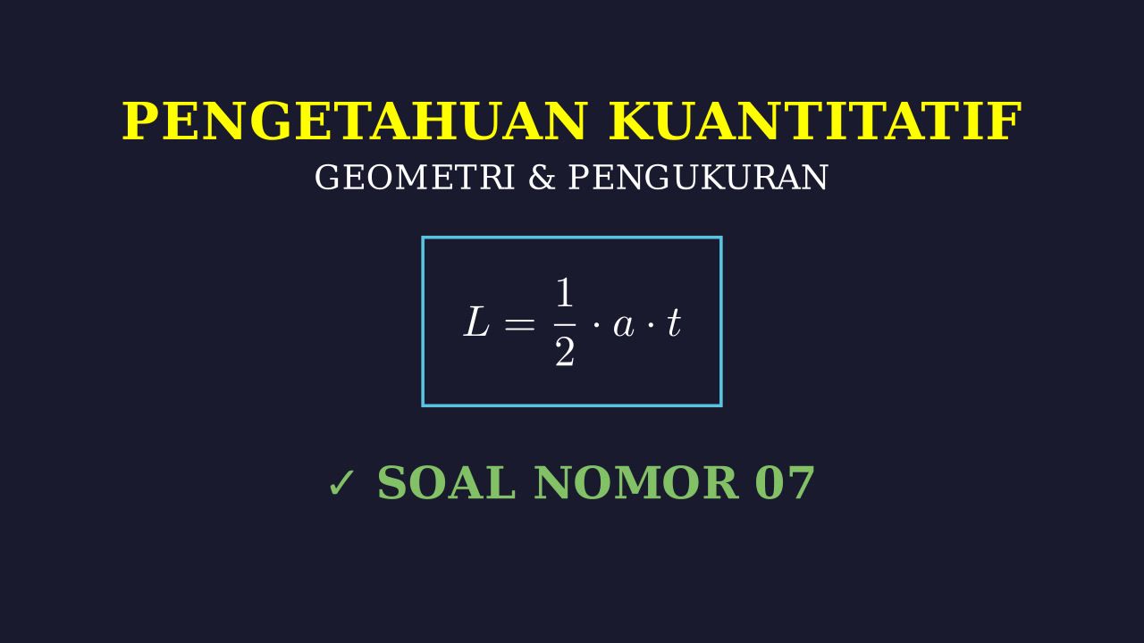 Pembahasan Soal Matematika Nomor 7