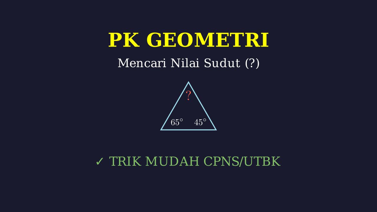 Menghitung Sudut Bangun Datar