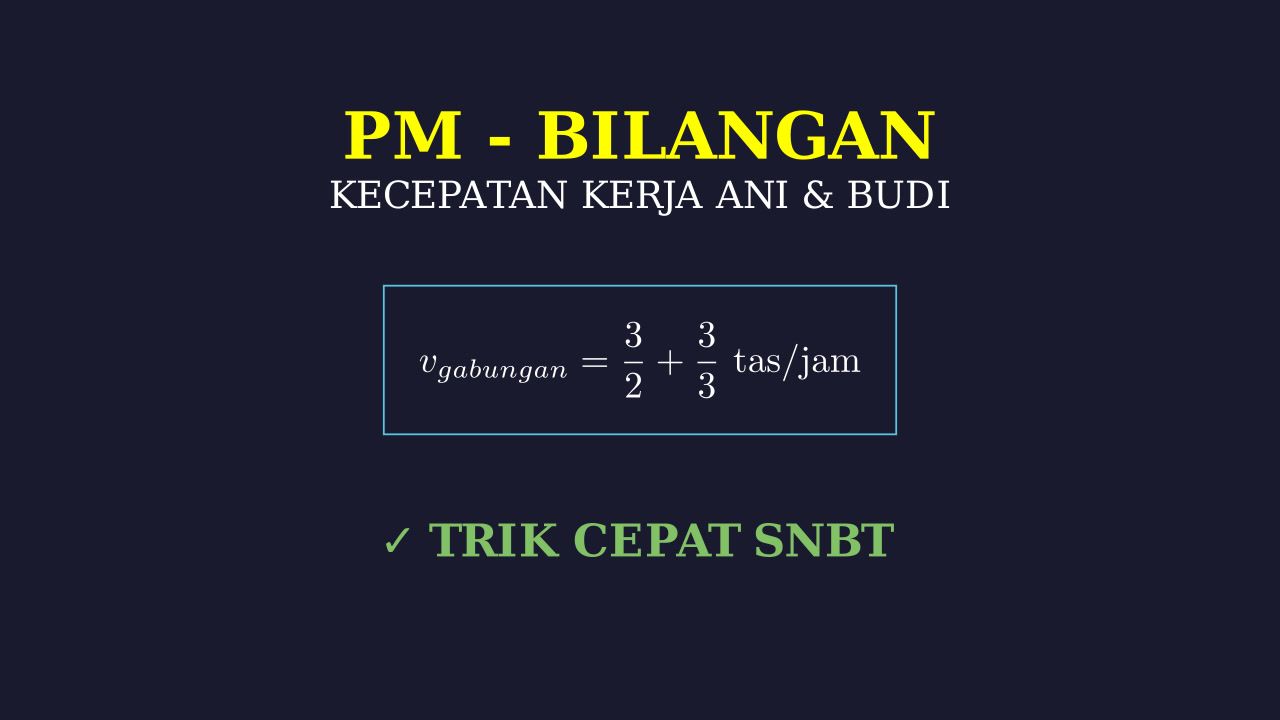 Perbandingan Kecepatan Kerja