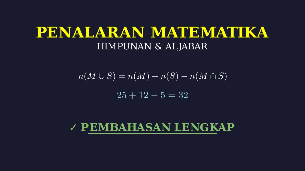Soal Himpunan: Analisis Survei Buah