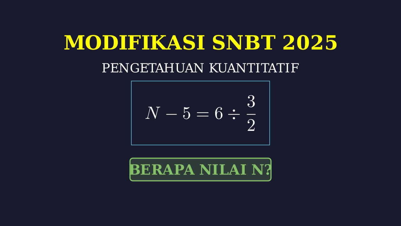 Modifikasi Soal SNBT 2025