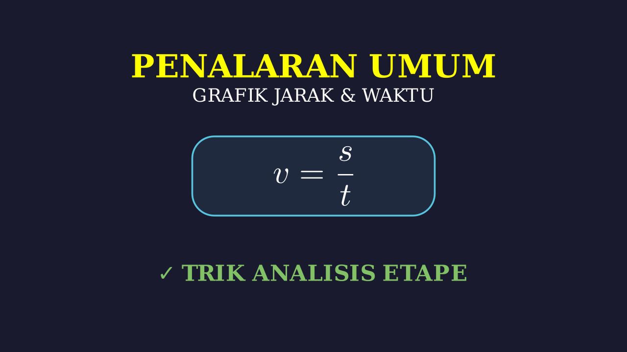 Analisis Grafik Jarak-Waktu: Balap Sepeda