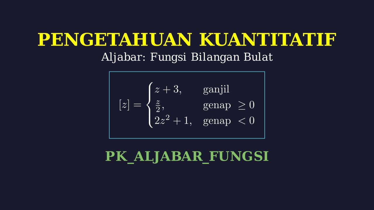 Fungsi Operasi Bilangan Bersyarat