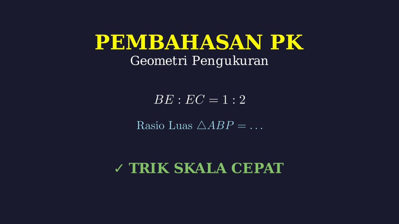 Rasio Luas Segitiga dalam Persegi