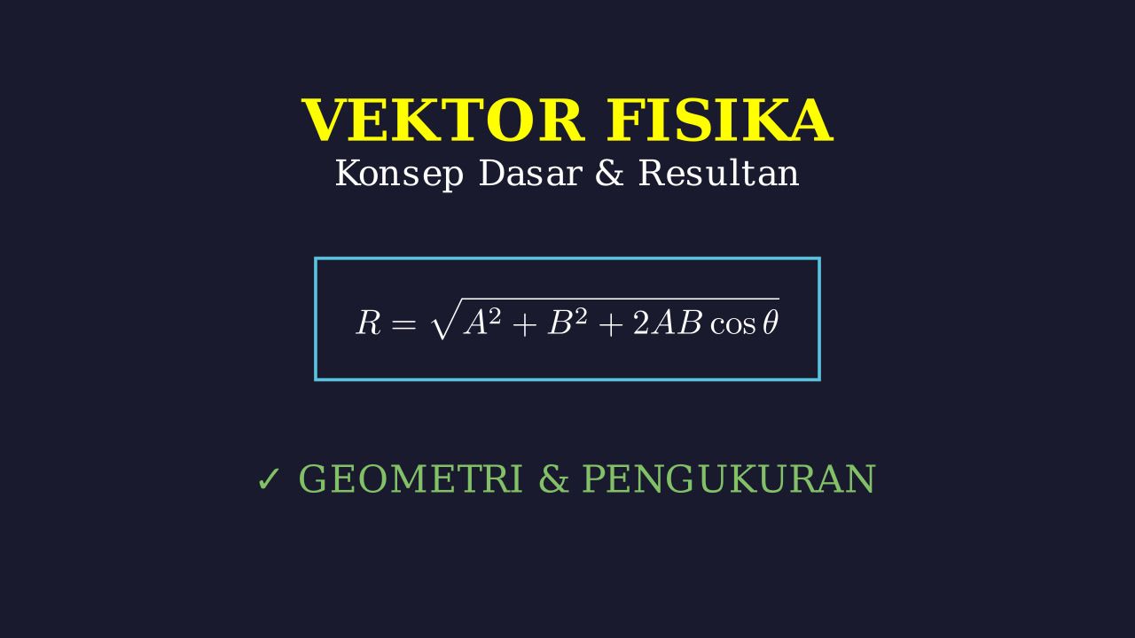 Konsep Dasar Vektor Fisika