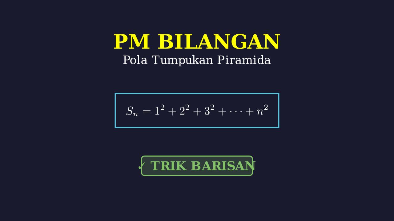 Menghitung Jumlah Balok Piramida