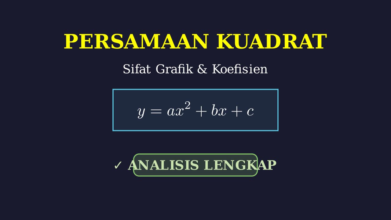 Sifat Grafik Persamaan Kuadrat