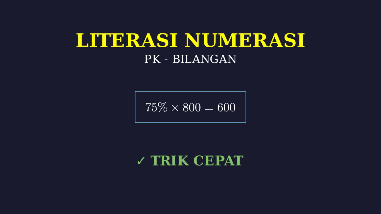 Literasi Numerasi: Memahami Konsep Dasar