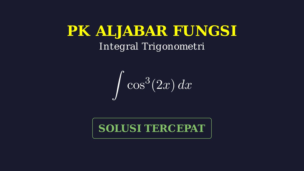 Integral Cos^3(2x)