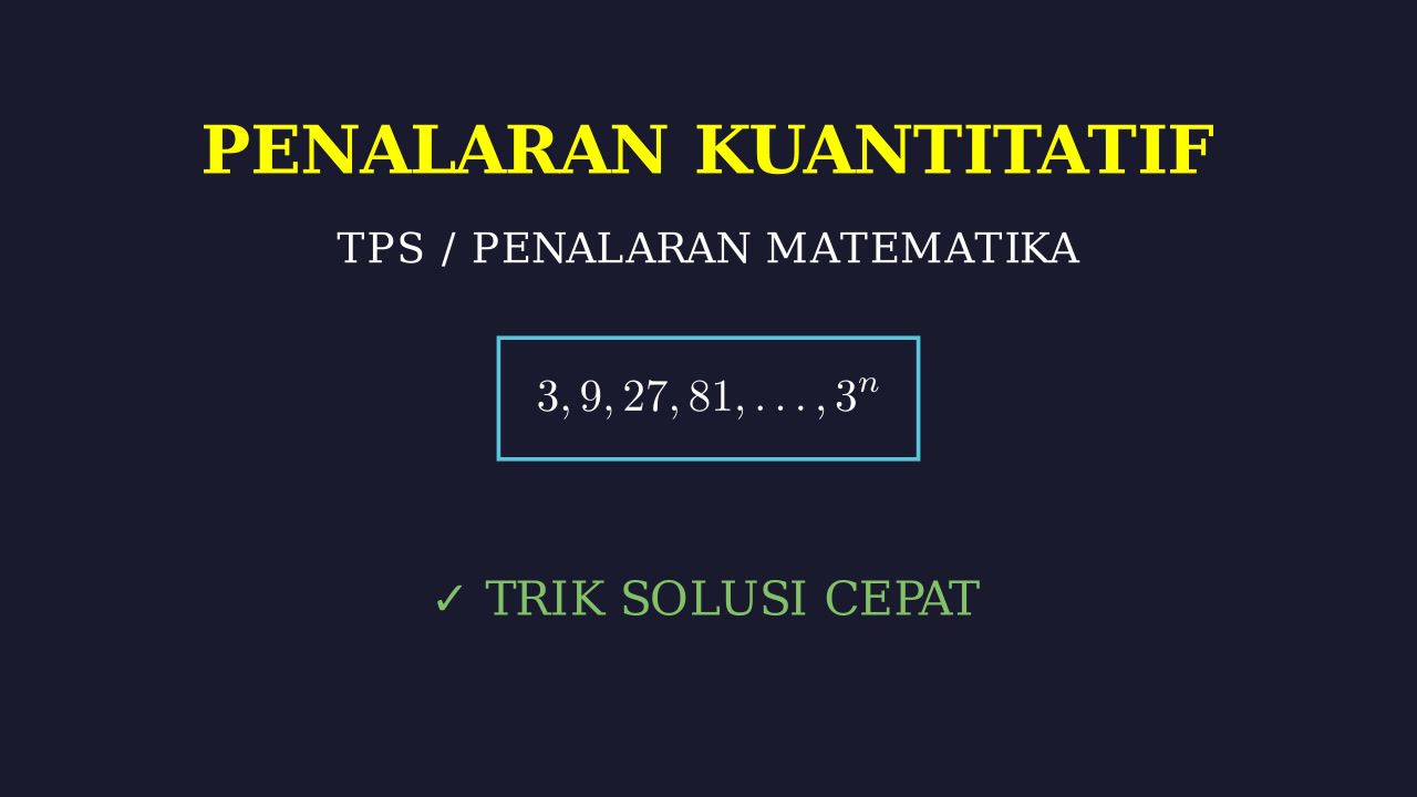 Penalaran Kuantitatif: Logika Matematika