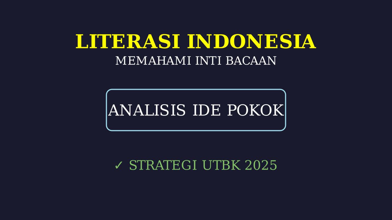 Materi Persiapan UTBK