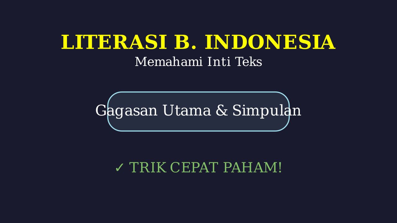 Solusi Cepat Paham Materi