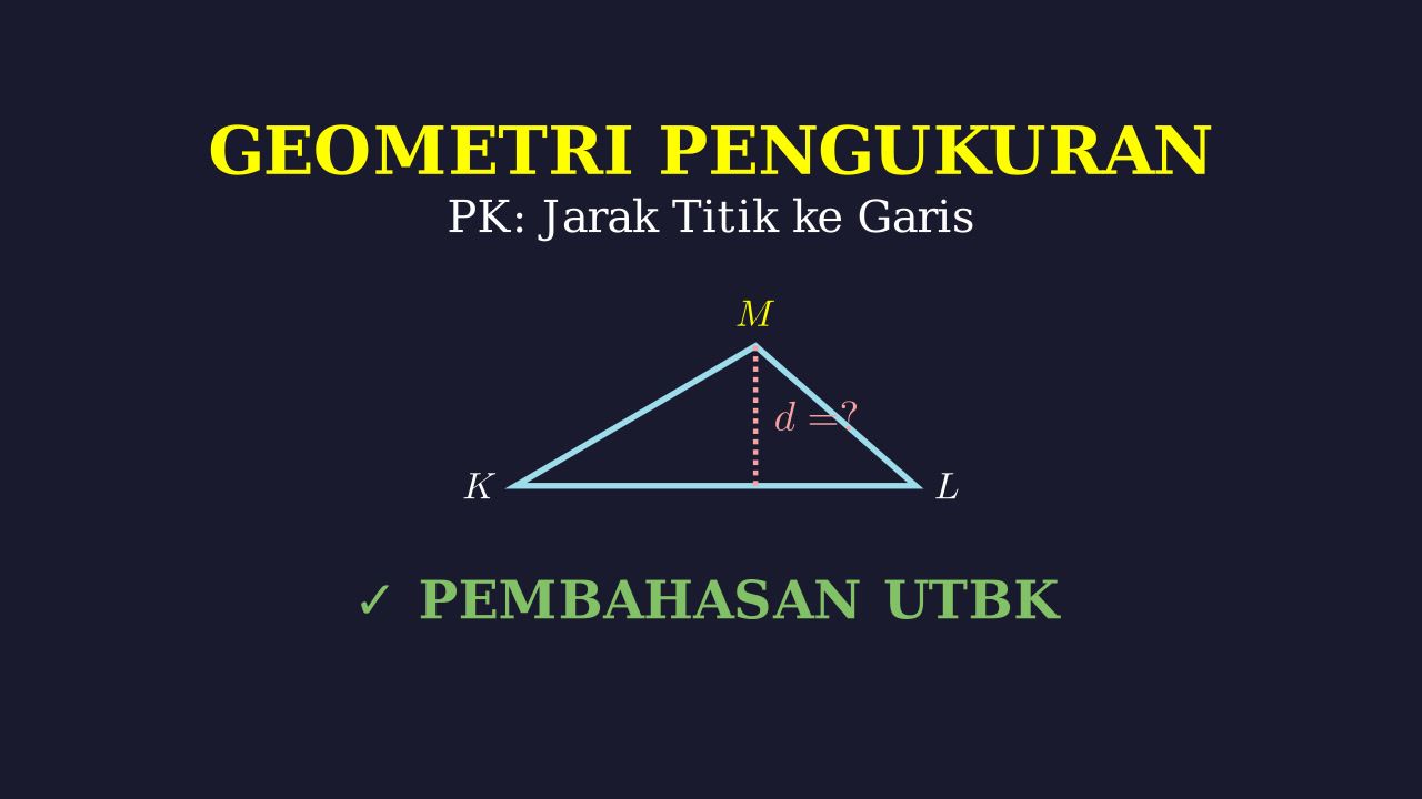 Jarak Titik ke Garis: Geometri Limas