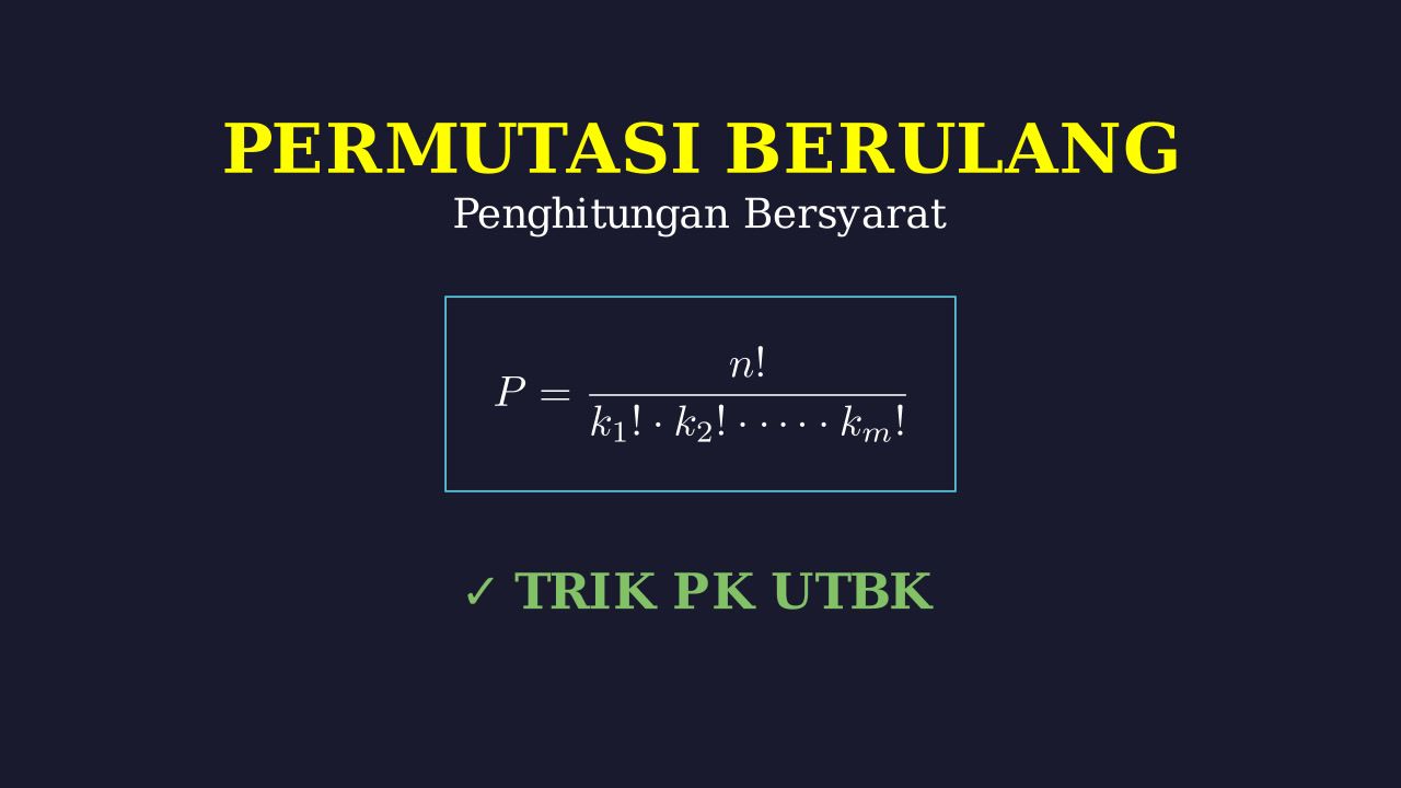 Permutasi Berulang dan Penghitungan Bersyarat