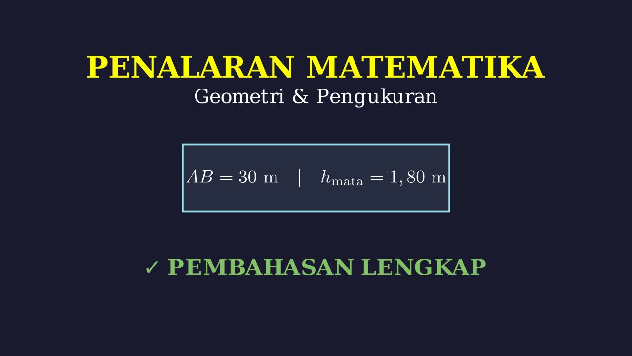 Soal Cerita: Menghitung Tinggi Gedung