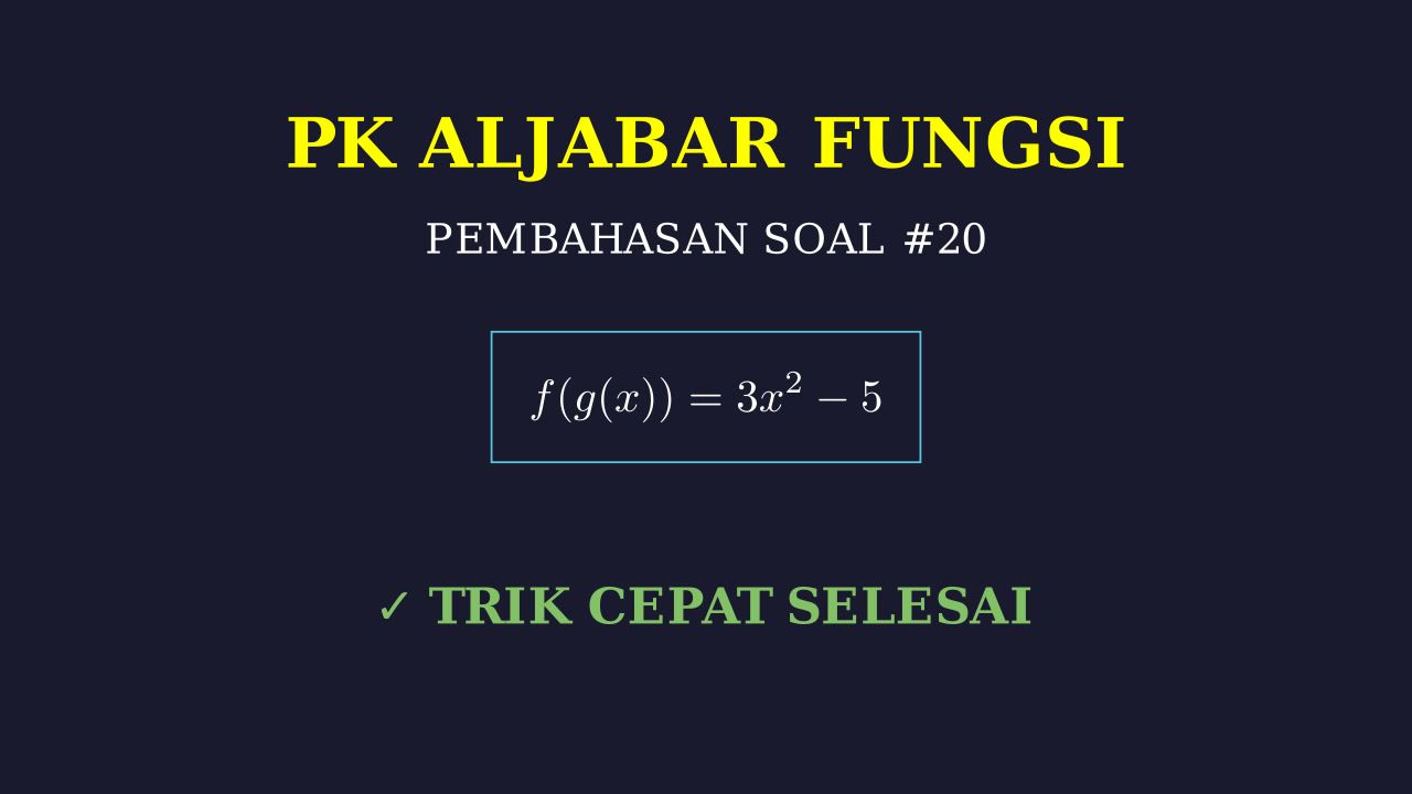 Pembahasan Soal Nomor 20
