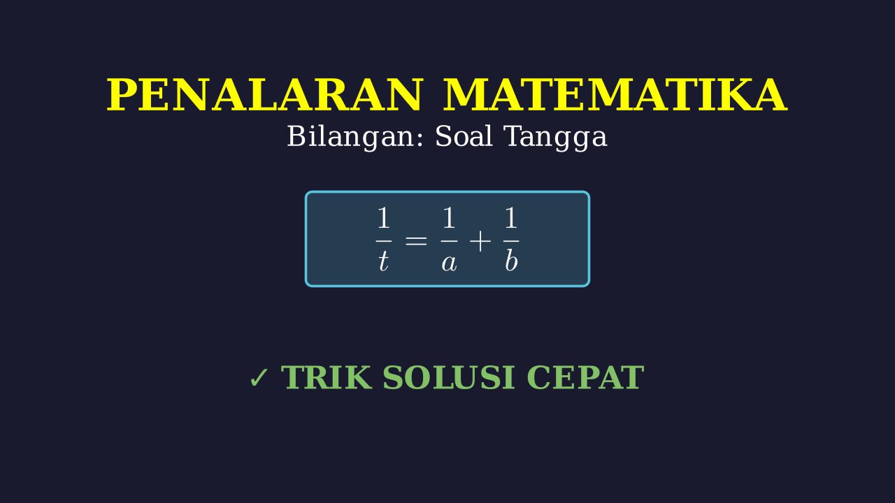 Soal Tangga Berhadapan