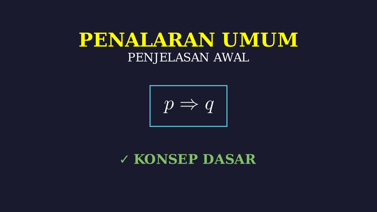 Konsep Dasar Penalaran Umum