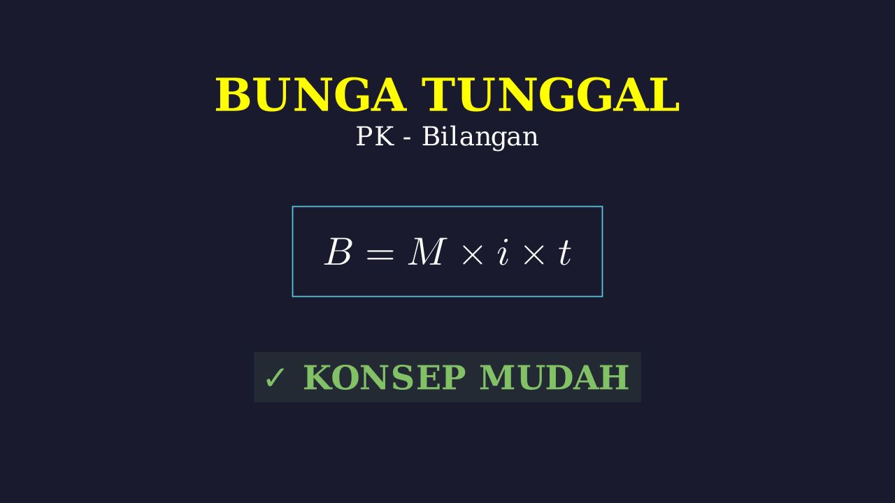 Memahami Bunga Tunggal