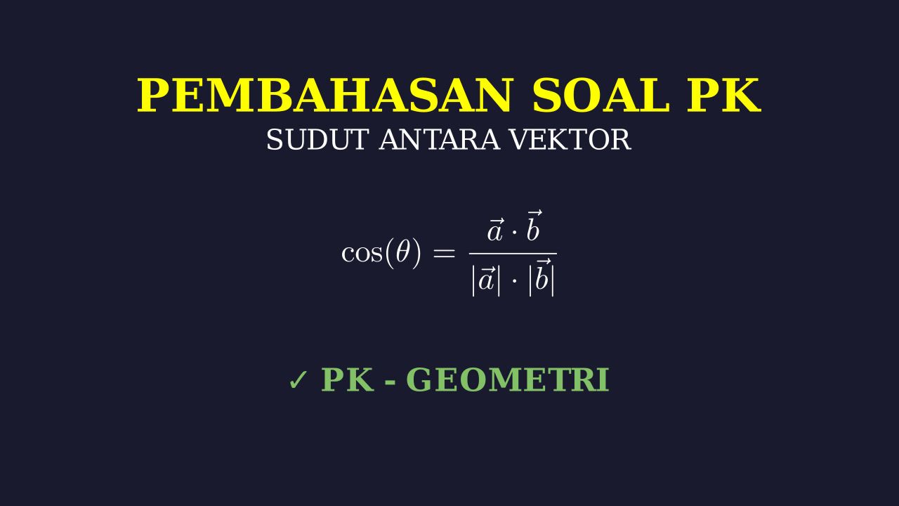 Menghitung Sudut Antara Vektor