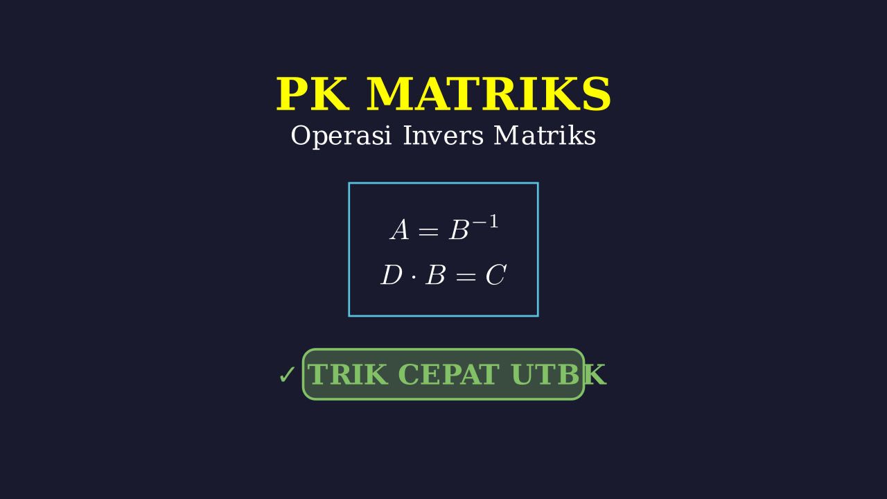 Operasi Invers dan Perkalian Matriks