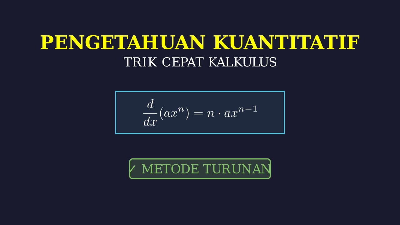 Menyelesaikan Kalkulus