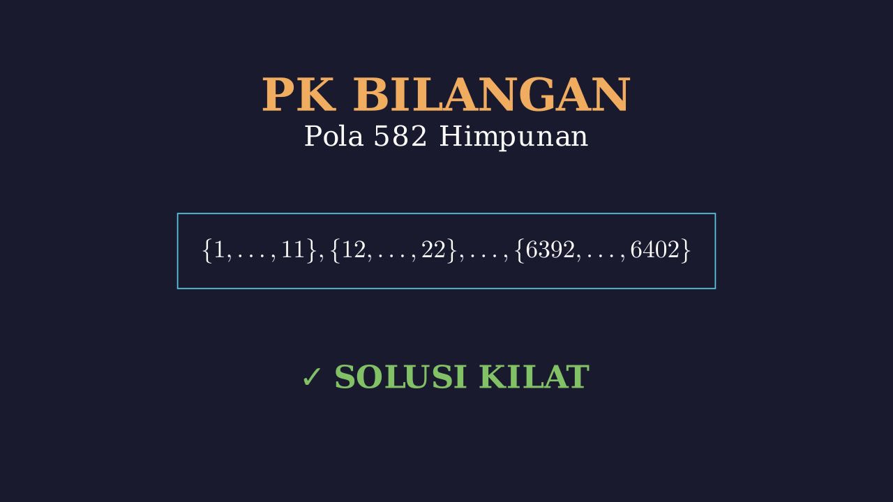 Pola Himpunan Bilangan Berurutan