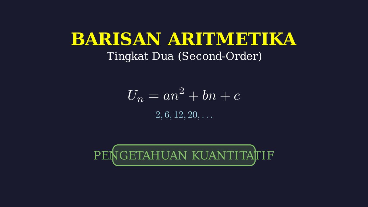 Barisan Aritmetika Tingkat Dua
