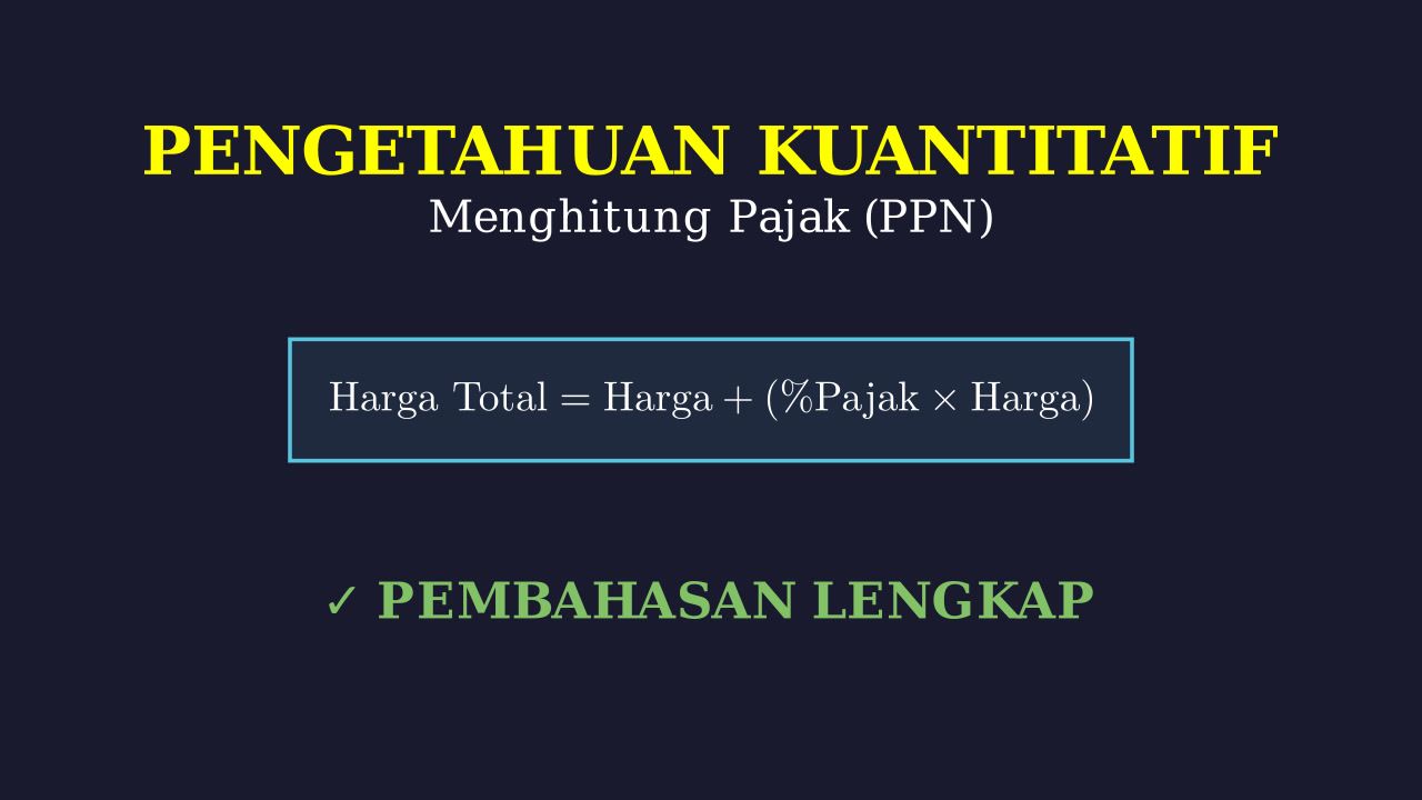 Menghitung Pajak
