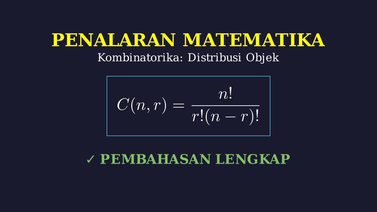 Kombinatorika: Distribusi Topi pada Anak Kembar