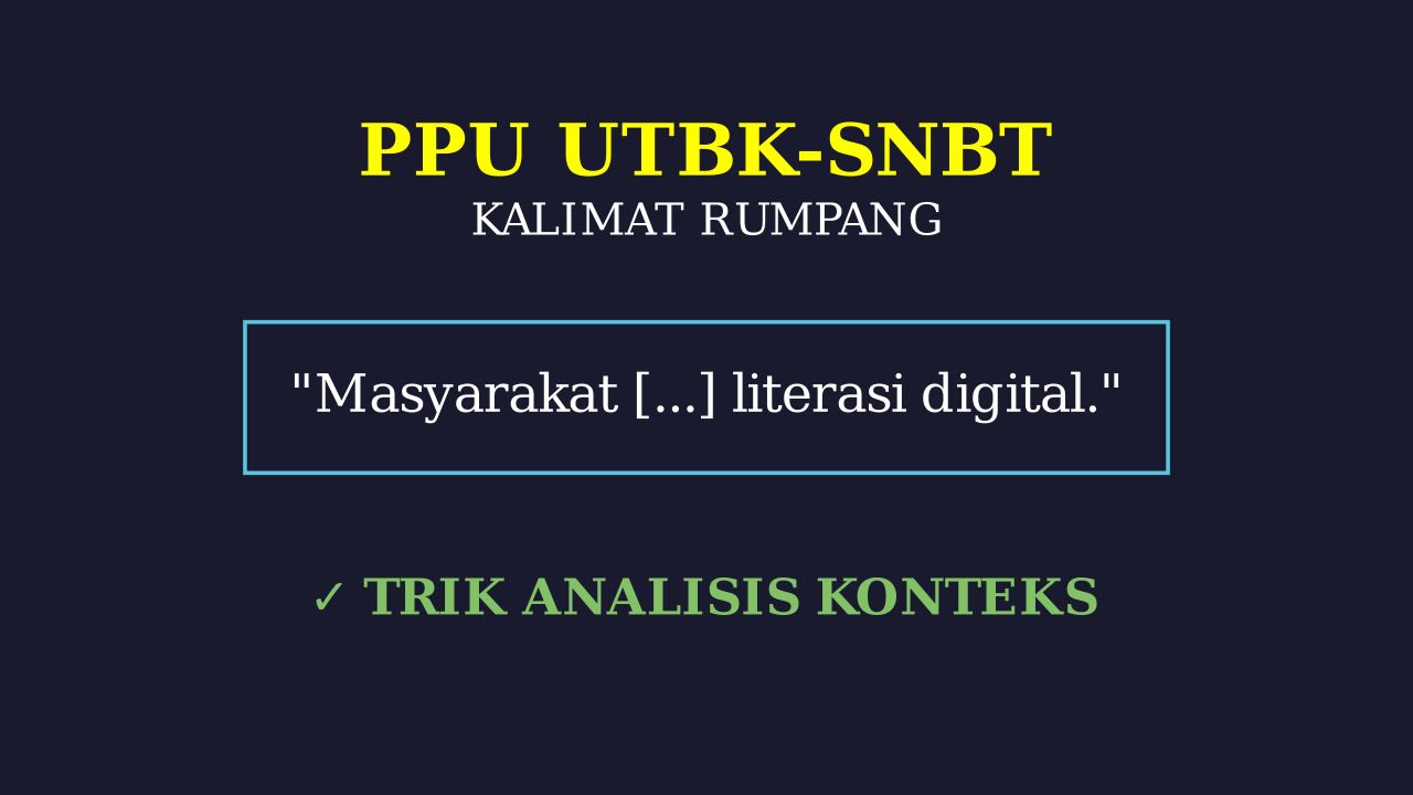 Melengkapi Kalimat Rumpang