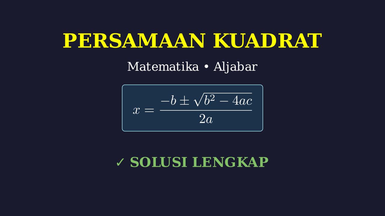 Persamaan Kuadrat