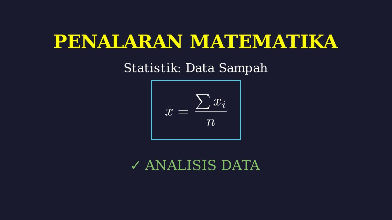Analisis Data Sampah Mingguan