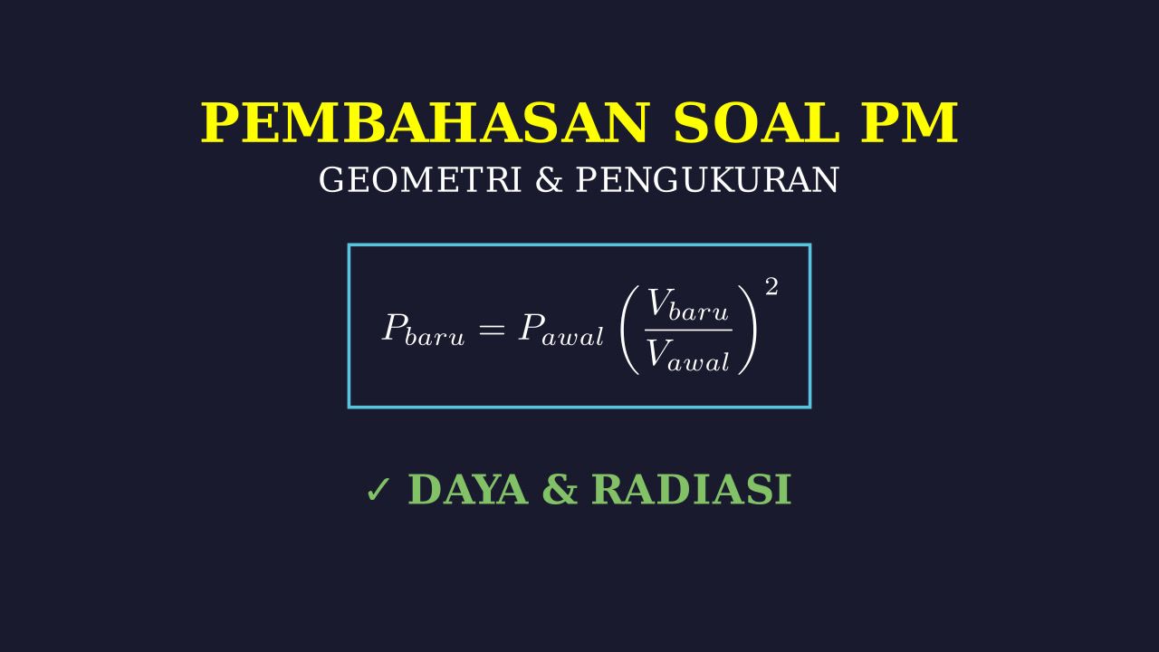Daya dan Radiasi Cahaya Lampu