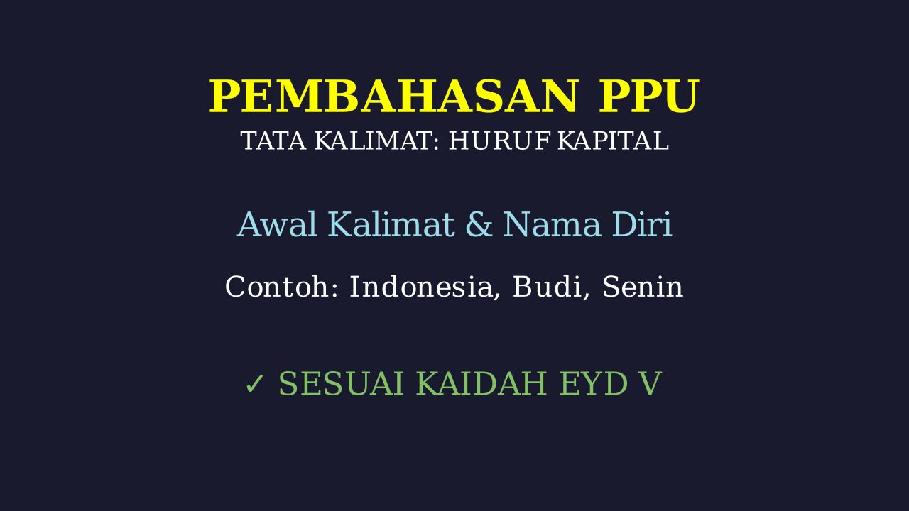 Panduan Penggunaan Huruf Kapital