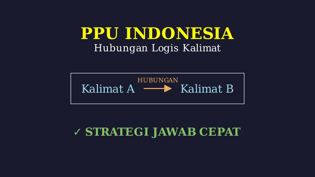 PPU: Hubungan Logis Antarkalimat
