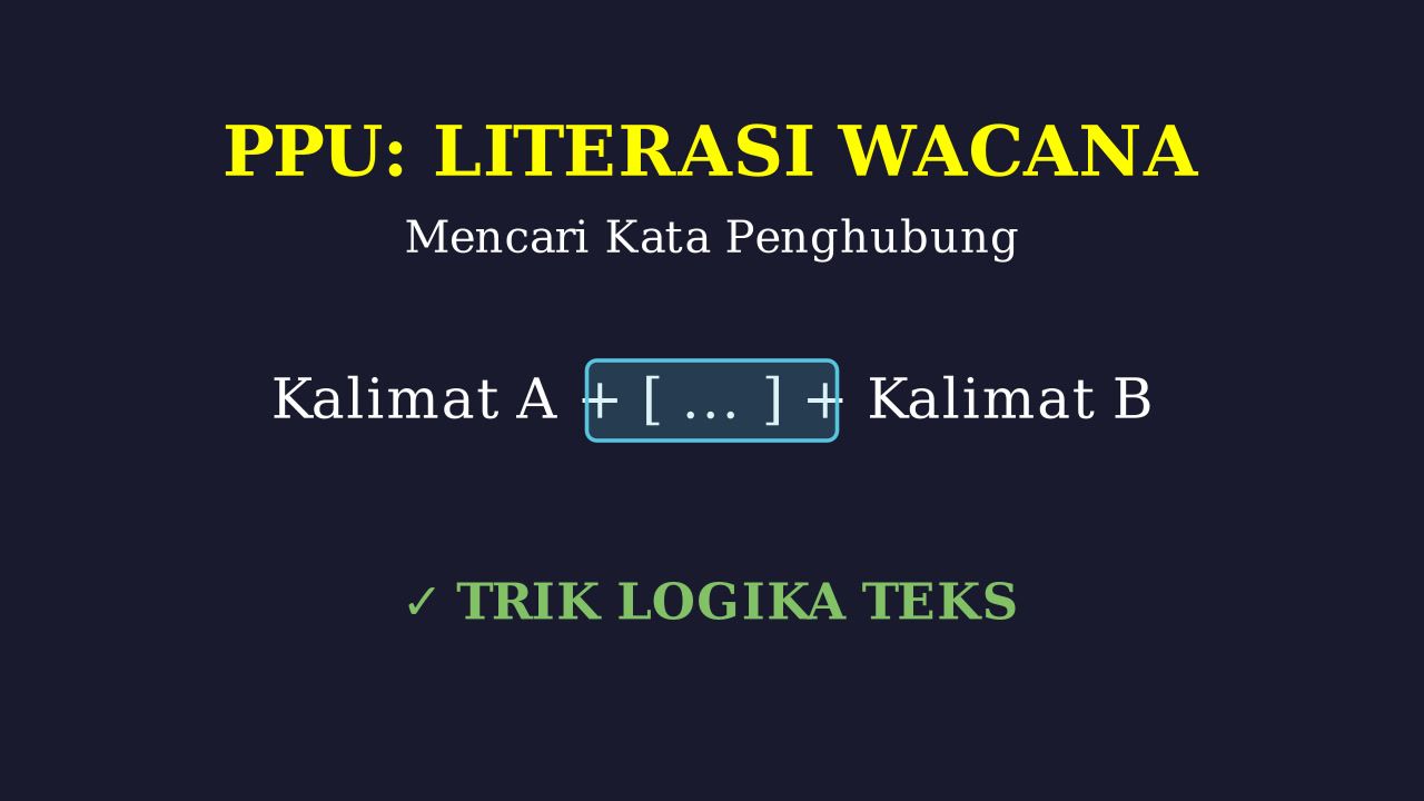 Kata Penghubung Teks Literasi PPU