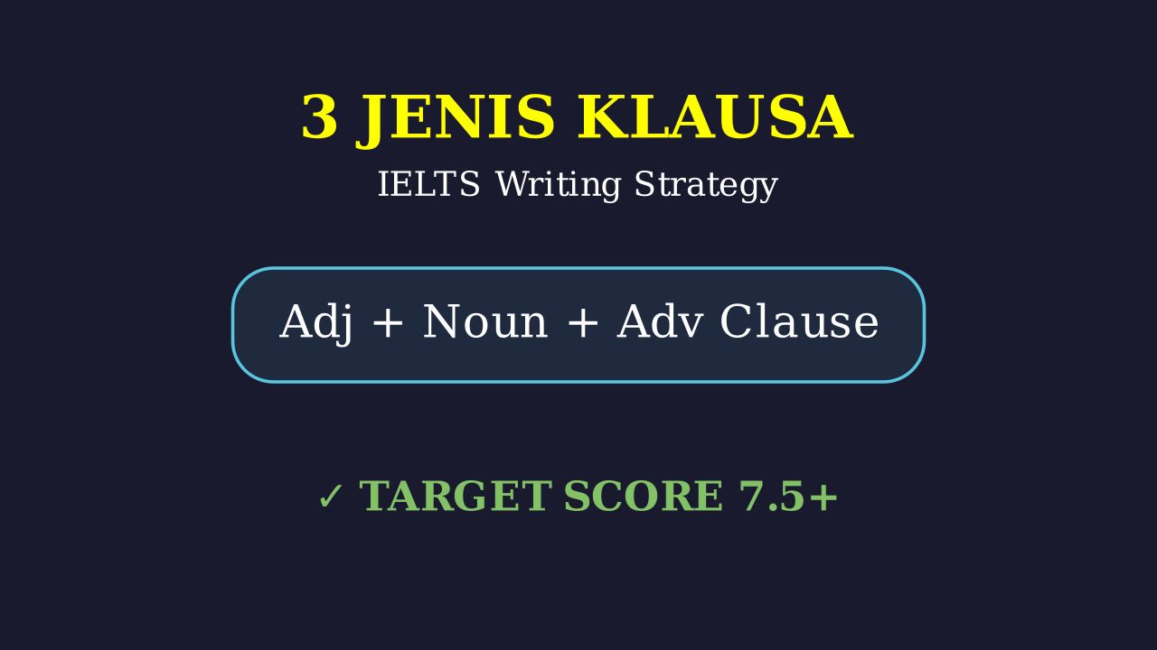 Klausa IELTS: Noun, Adjective, dan Adverb Clause