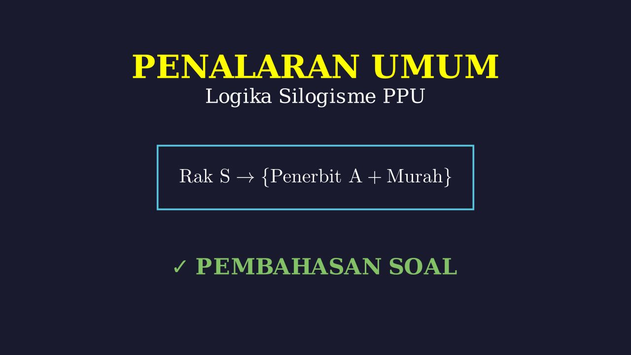 Logika Silogisme: Buku di Rak S