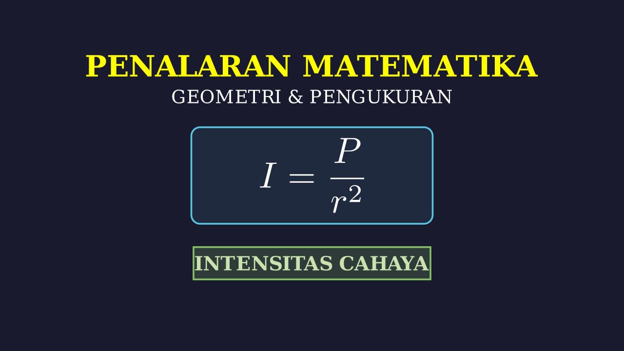 Intensitas Cahaya: Daya dan Jarak