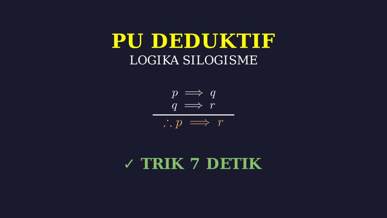 Silogisme: Penalaran Deduktif