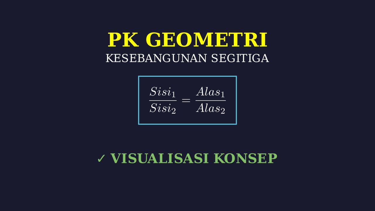 Visualisasi Konsep dan Rumus Kesebangunan
