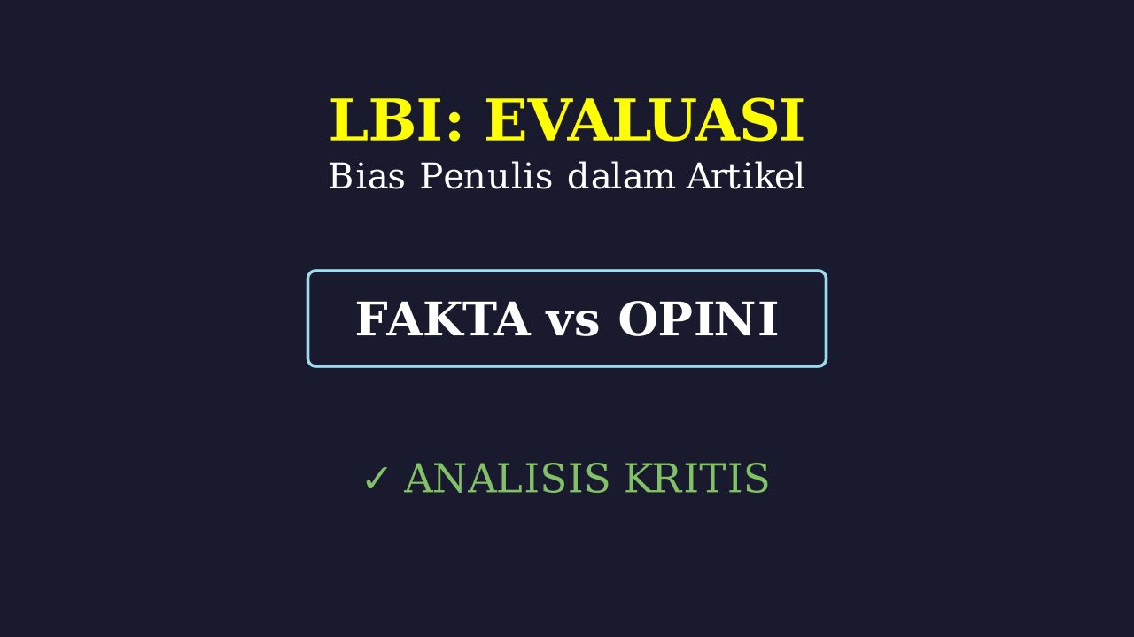 Deteksi Bias Penulis dalam Artikel