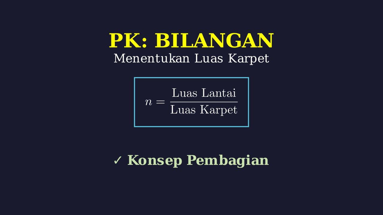 Menghitung Ukuran Karpet: Pembagian dan Konversi Satuan